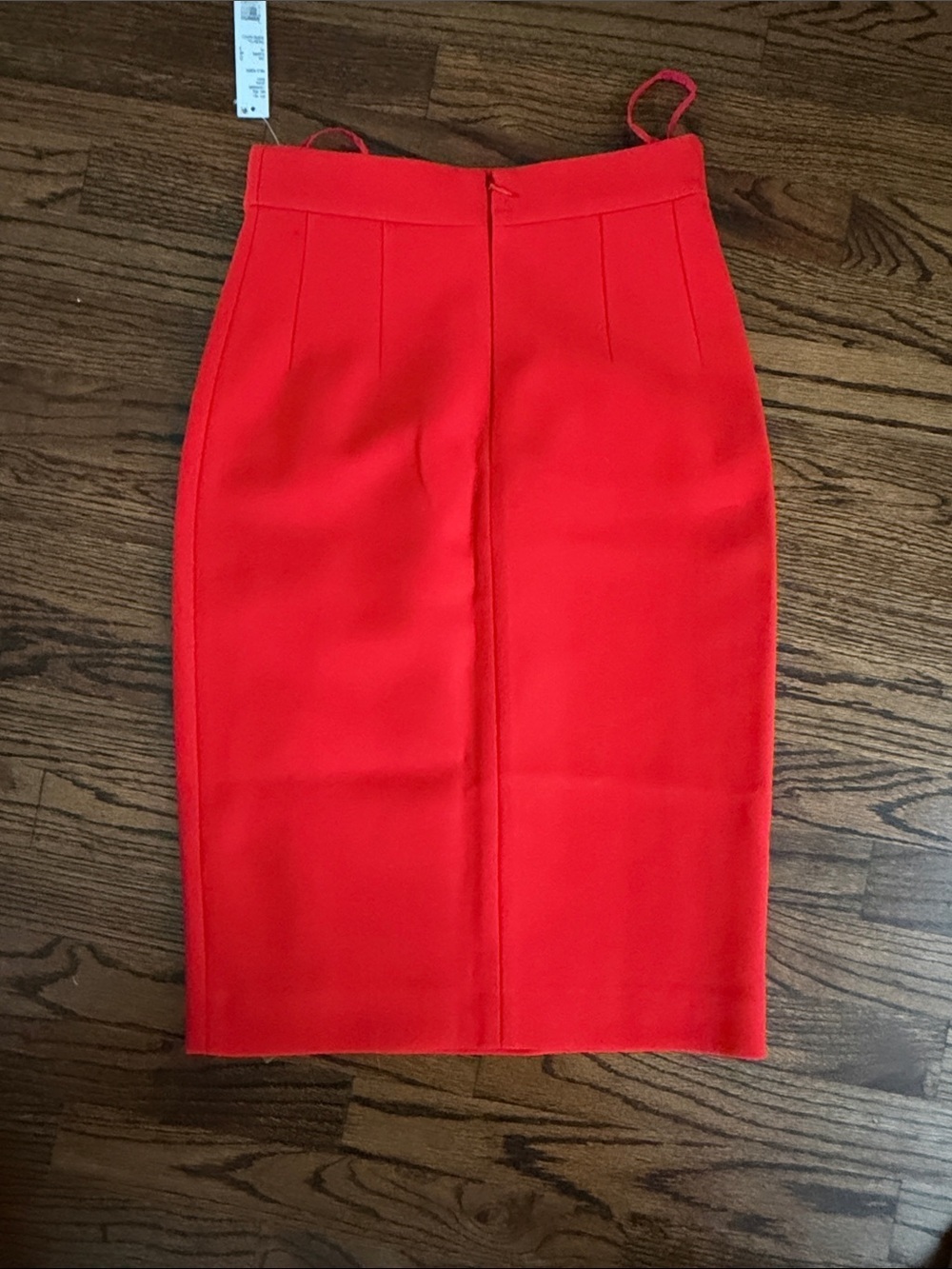 NWT Antonio Melani Red Zip-Accent Pencil Skirt - Picture 5 of 7